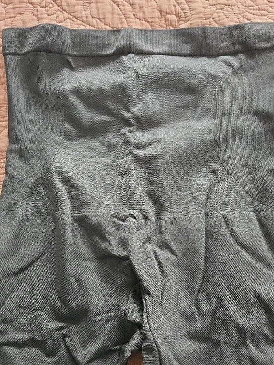 Shapermint Black Ribbed Waistband Shaper Leggings - Picture 2 of 6